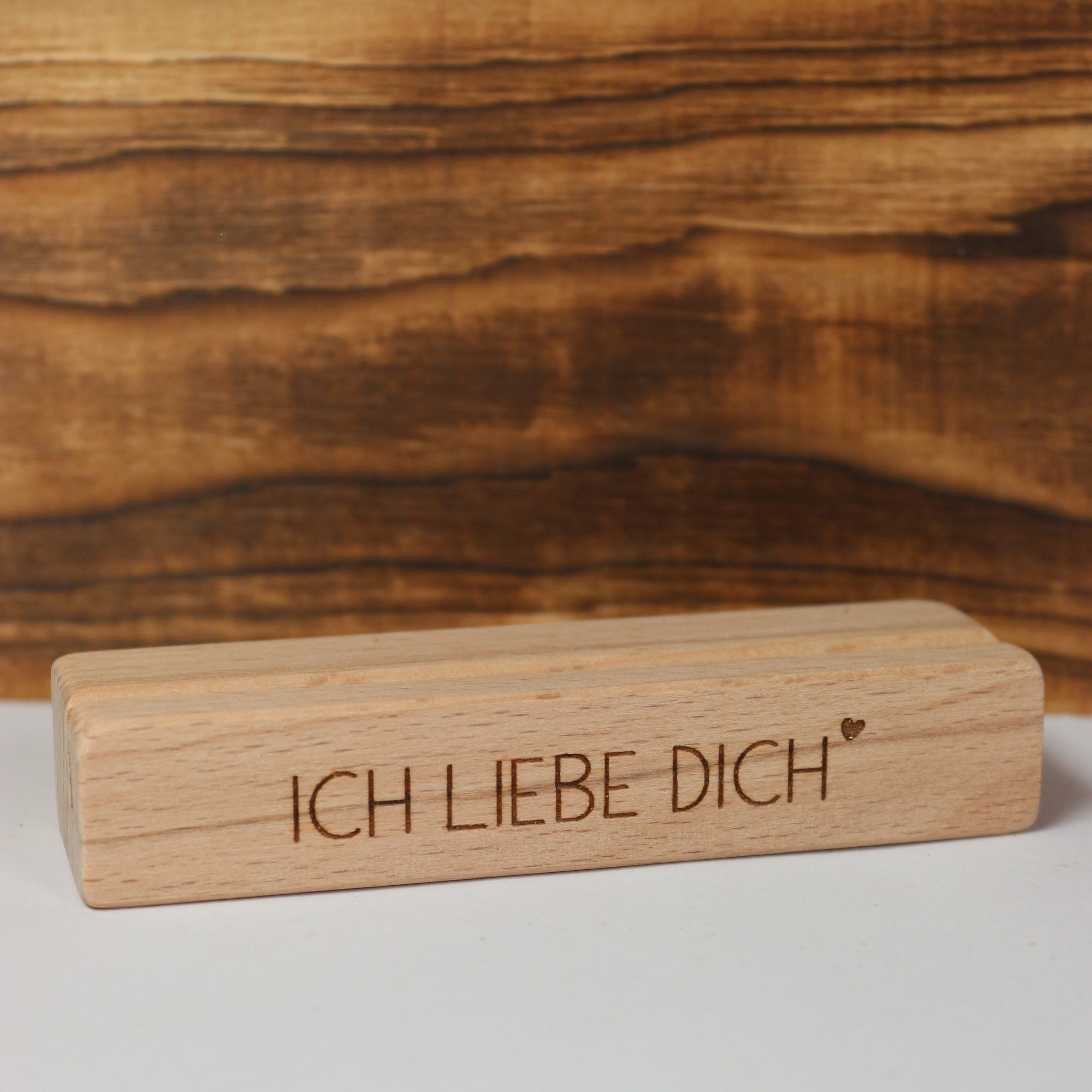 Kartenhalter für Foto oder Gutschein "Ich liebe Dich"