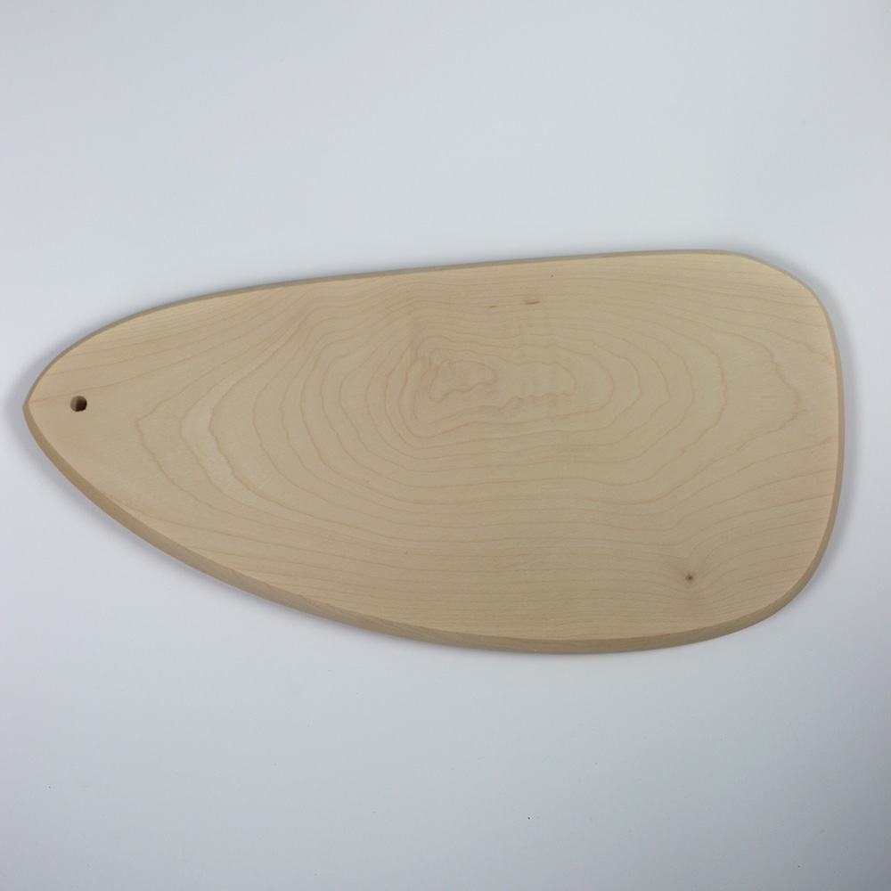 Schneidebrett in Tropfenform 