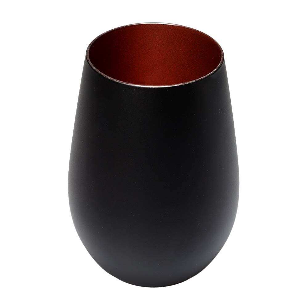 Wasserglas "Elements" schwarz bronze