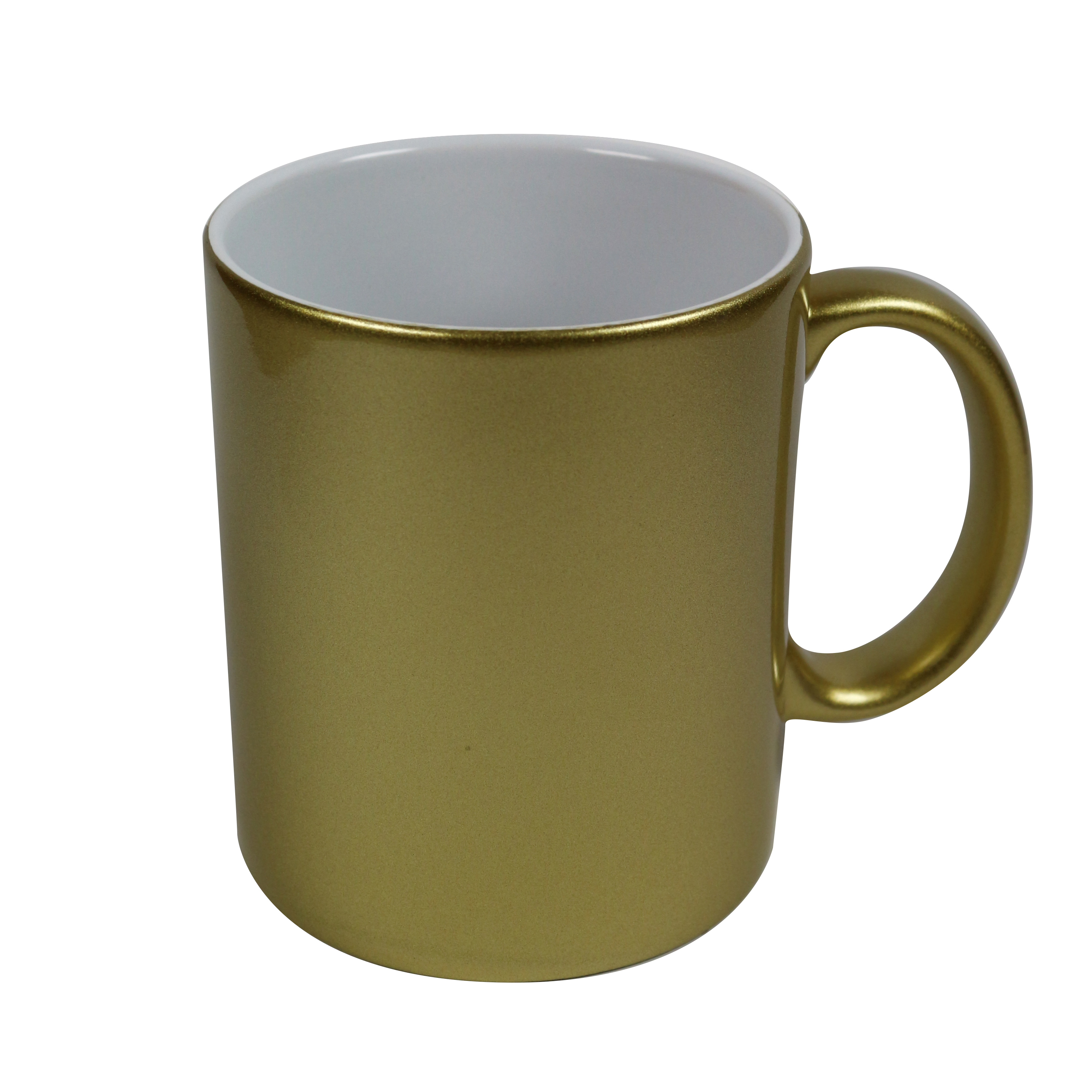 Tasse mit Perglanz-Effekt gold