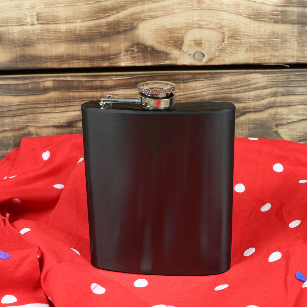 Flachmann 200ml - schwarz