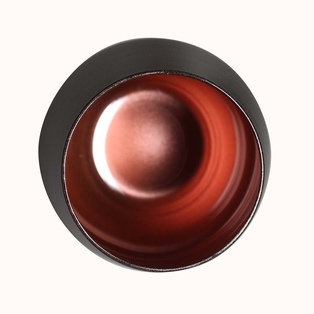 Wasserglas "Elements" schwarz bronze