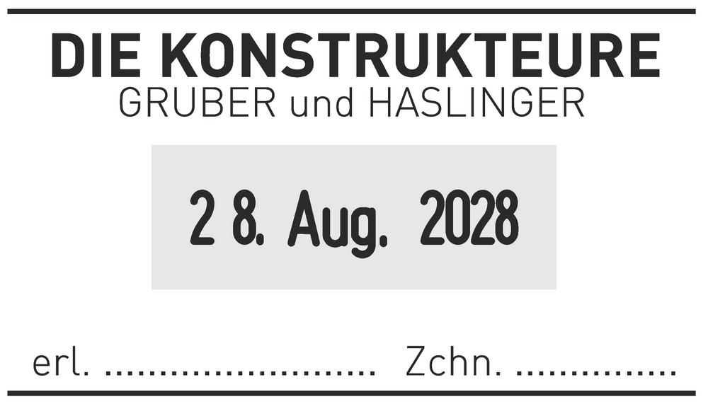 5440 trodat Professional Datumstempel 49 x 28 mm  Stempelkissen: schwarz