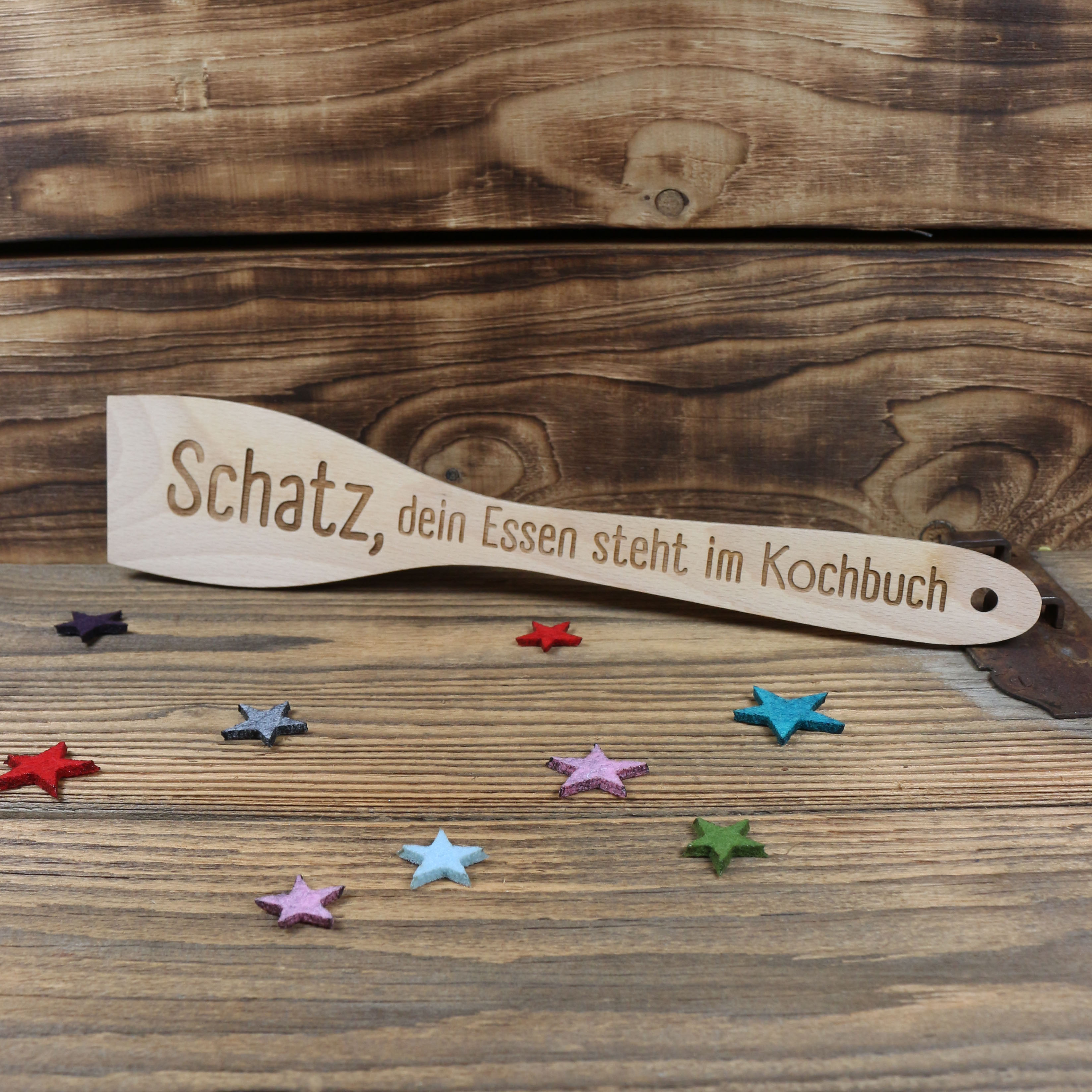 Alleswender für Teflonpfannen "Schatz, dein Essen steht im Kochbuch!