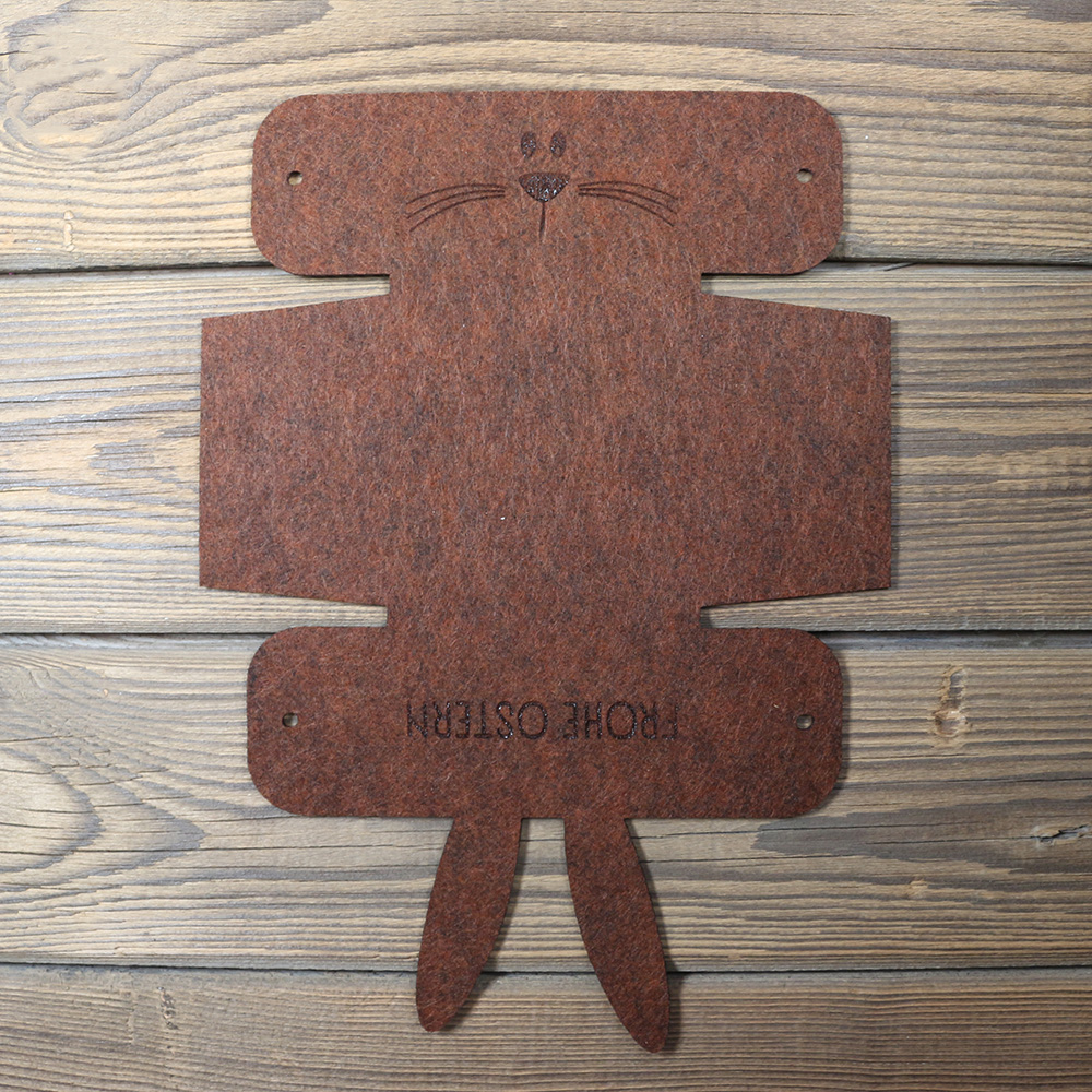 Osterkörbchen "Hase" dunkelbraun