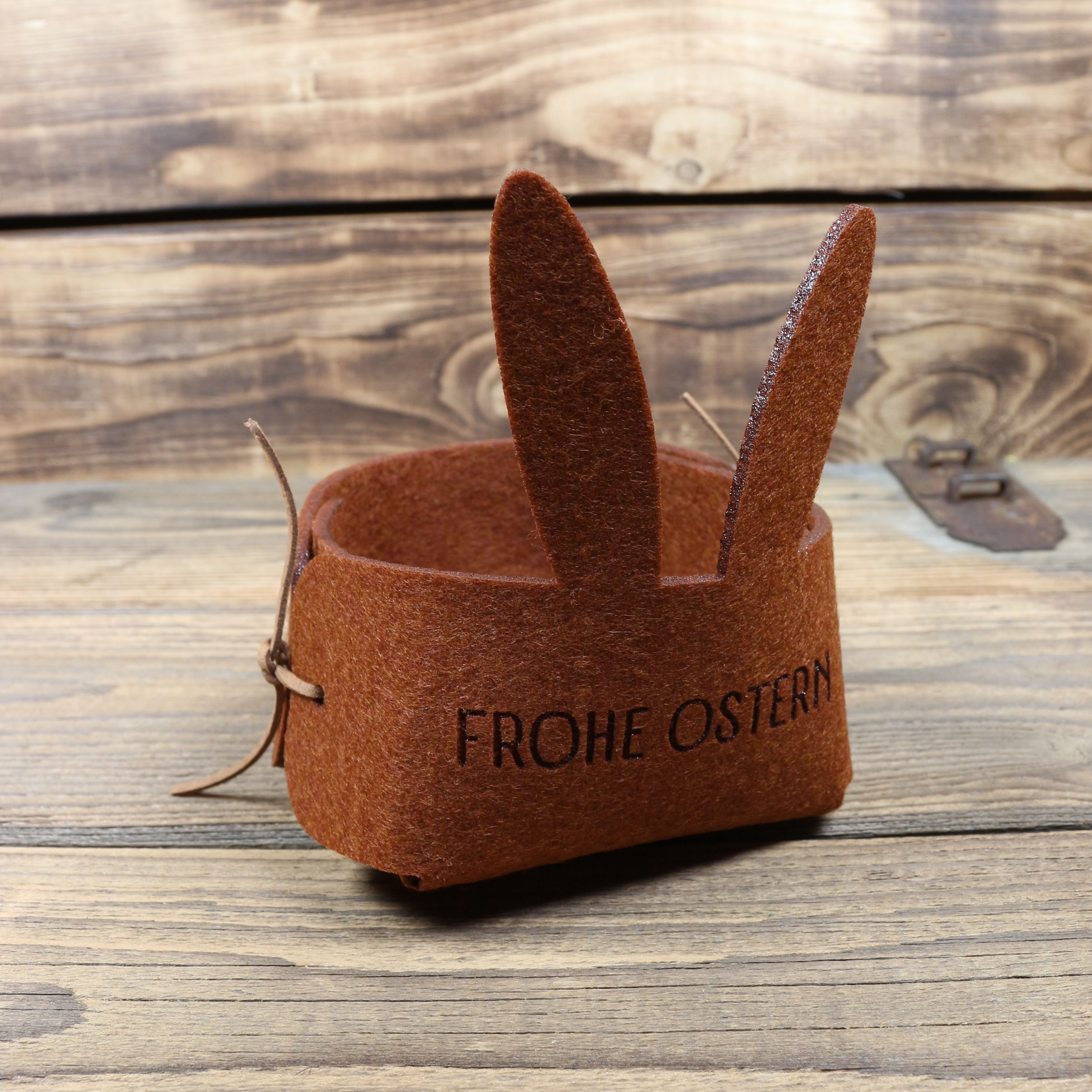 Osterkörben "Hase" hellbraun